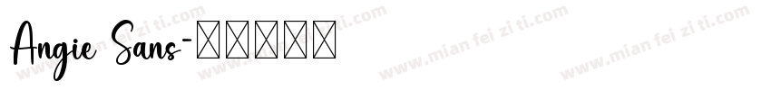 Angie Sans字体转换